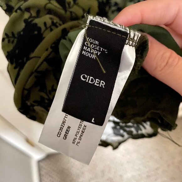 green floral lace mini dress from Cider - Picture 8 of 8